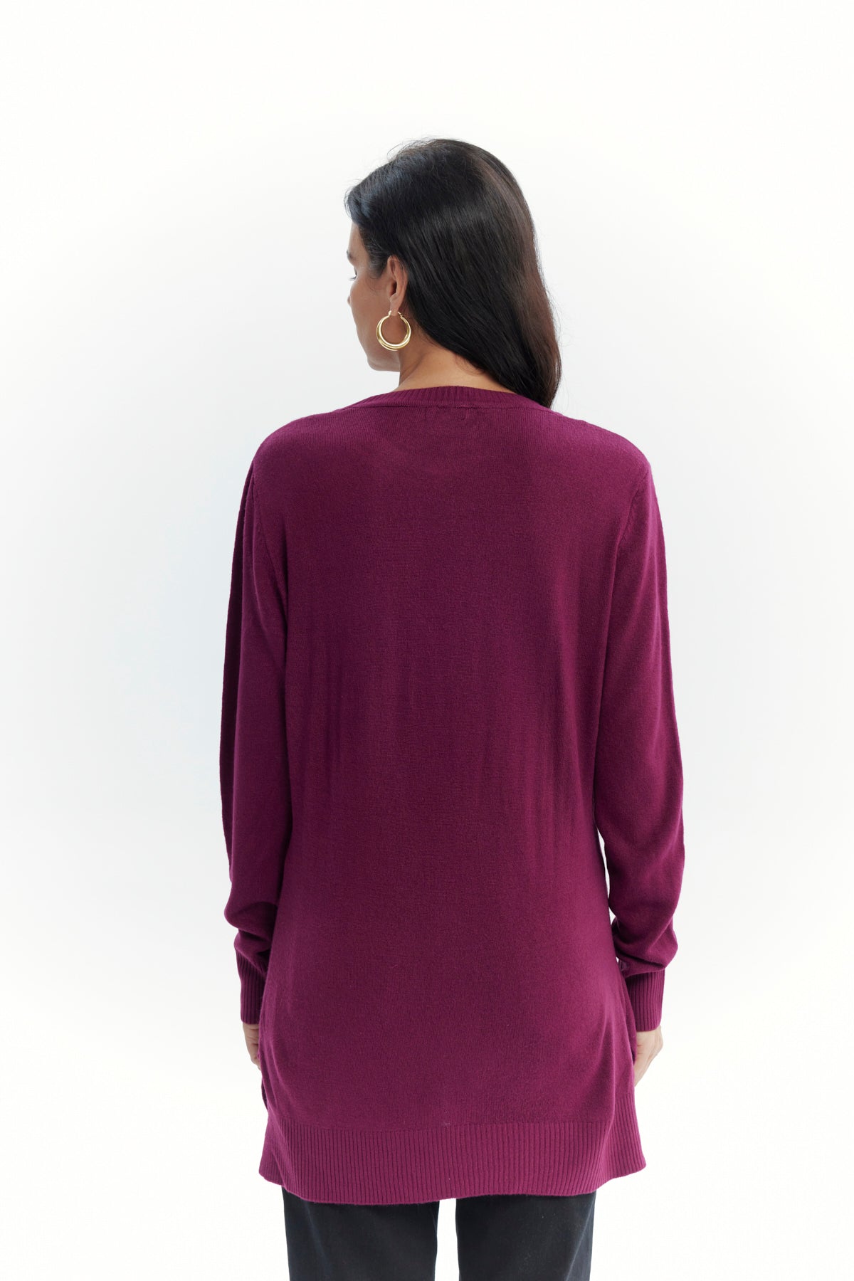 Sweater Mujer Regular Guinda