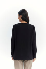 Sweater Mujer Regular Negro
