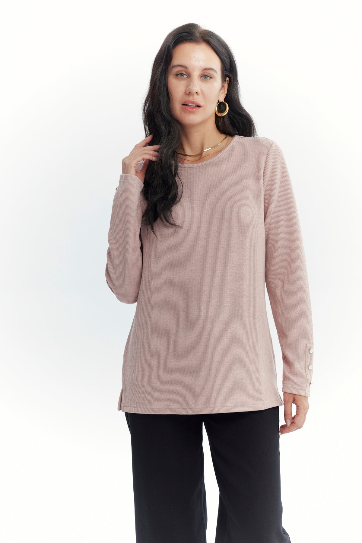 Sweater Mujer Regular Rosado