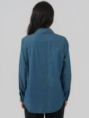 Blusa Mujer Regular Azul Oscuro