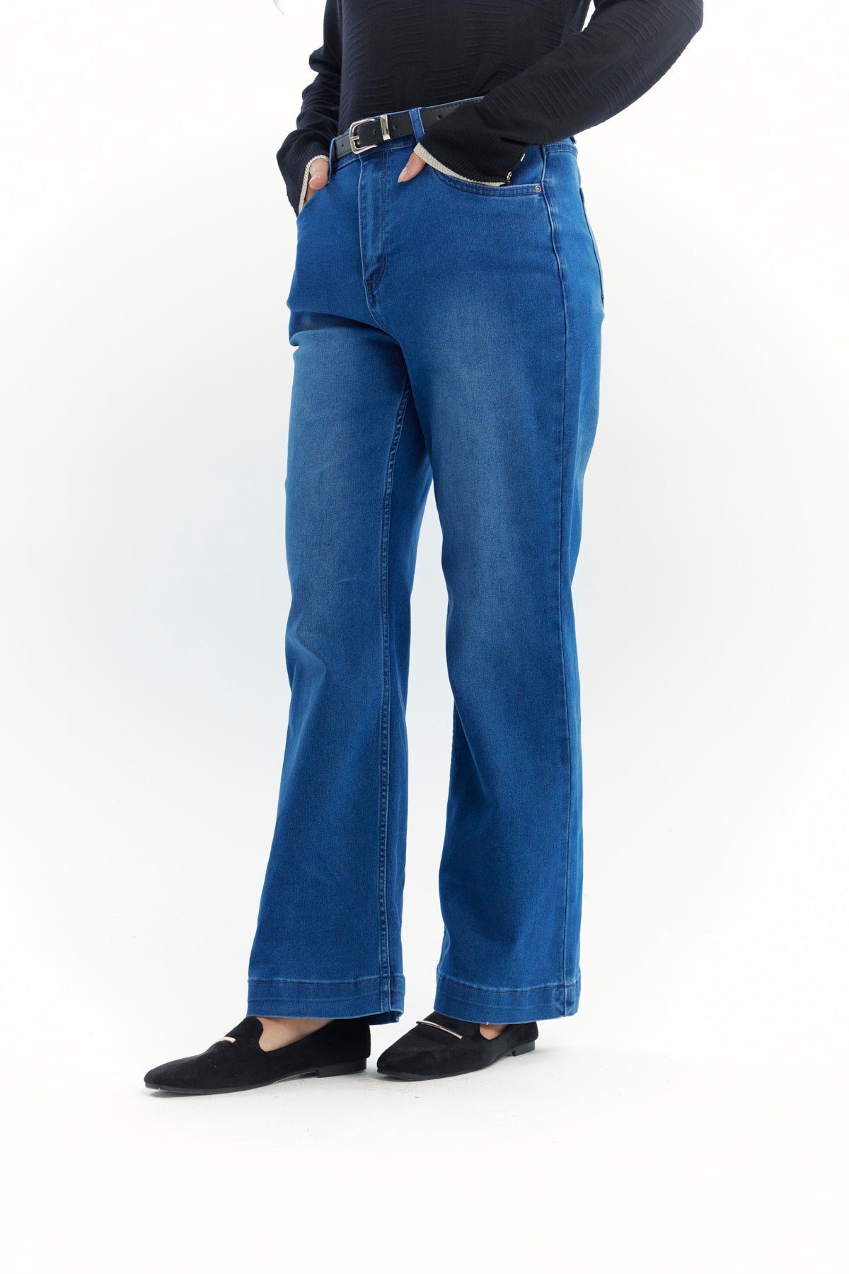 Jeans Mujer Flare Azul