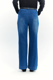 Jeans Mujer Flare Azul
