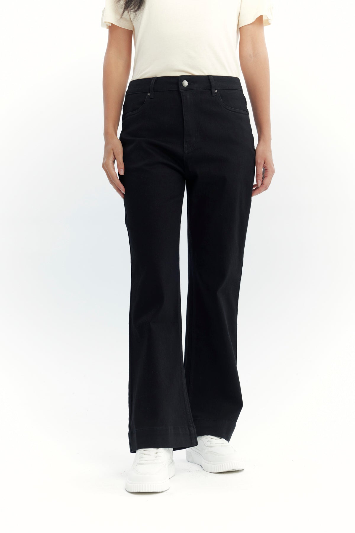 Jeans Mujer Flare Negro