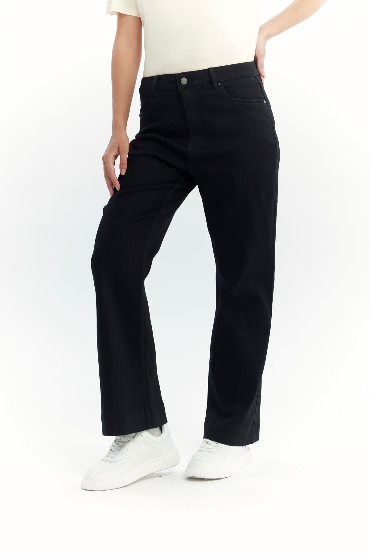 Jeans Mujer Flare Negro