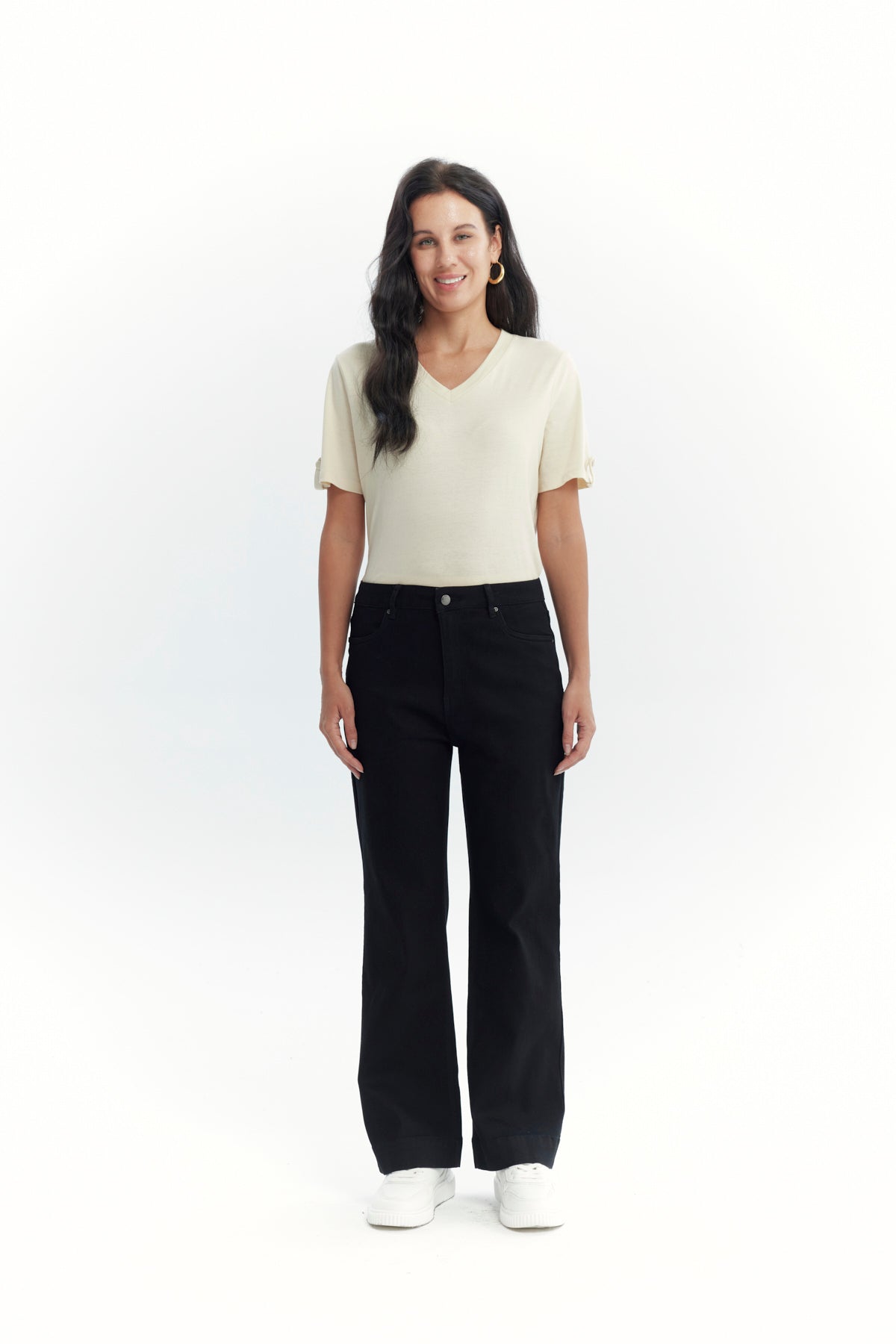 Jeans Mujer Flare Negro