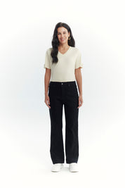 Jeans Mujer Flare Negro