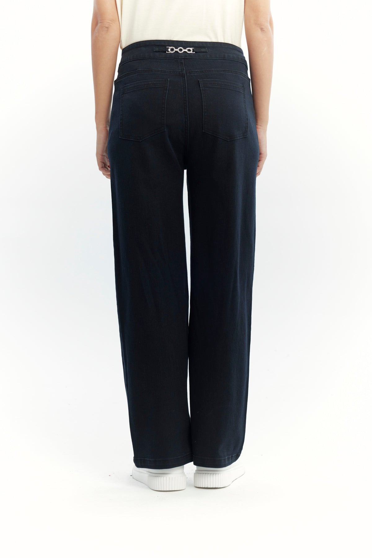 Jeans Calce Recto Mujer Negro