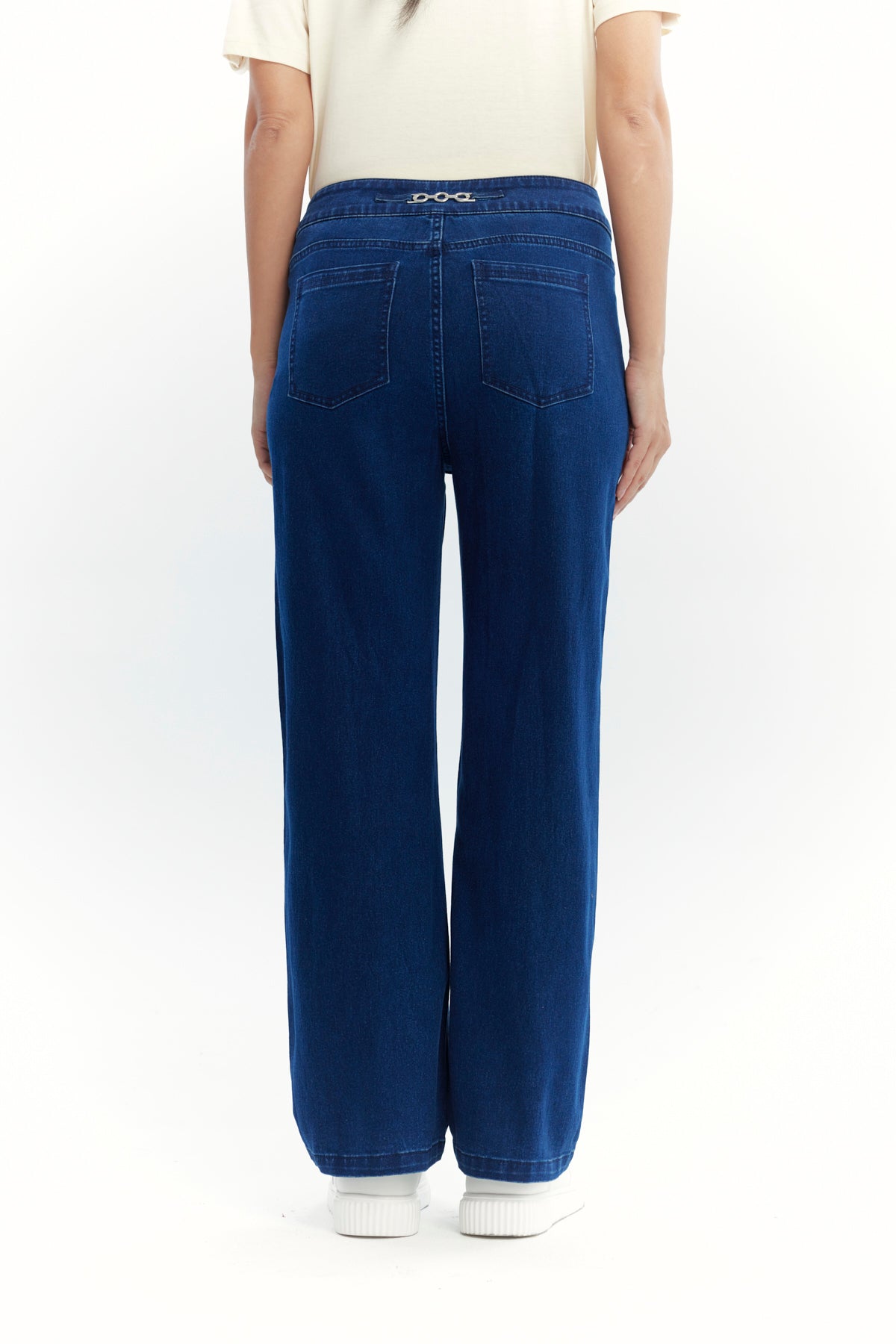 Jeans Calce Recto Mujer Azul