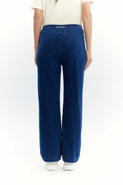 Jeans Calce Recto Mujer Azul