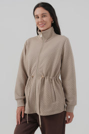Polerón Mujer Regular Beige
