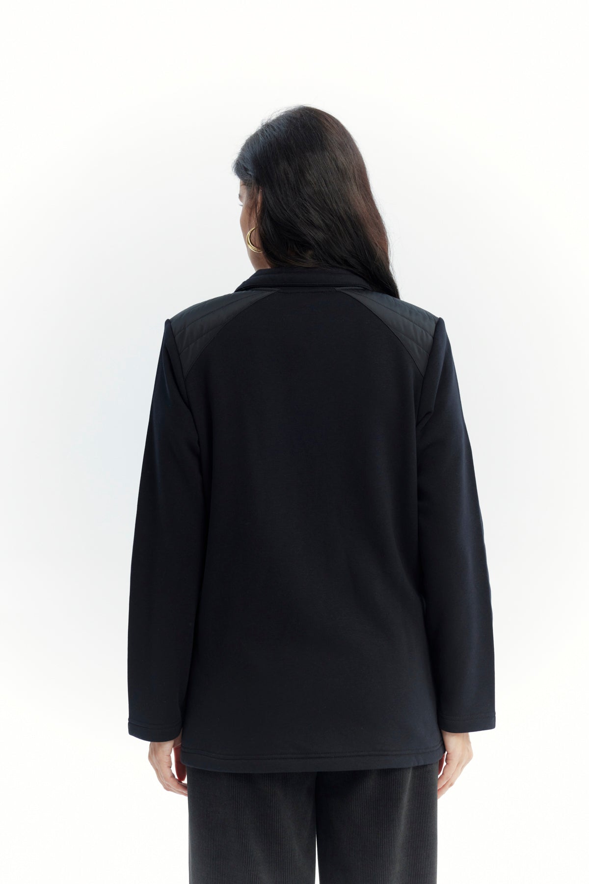 Polerón Mujer Regular Negro