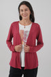 Polera Mujer Regular Burdeo