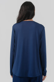 Polera Mujer Regular Azul