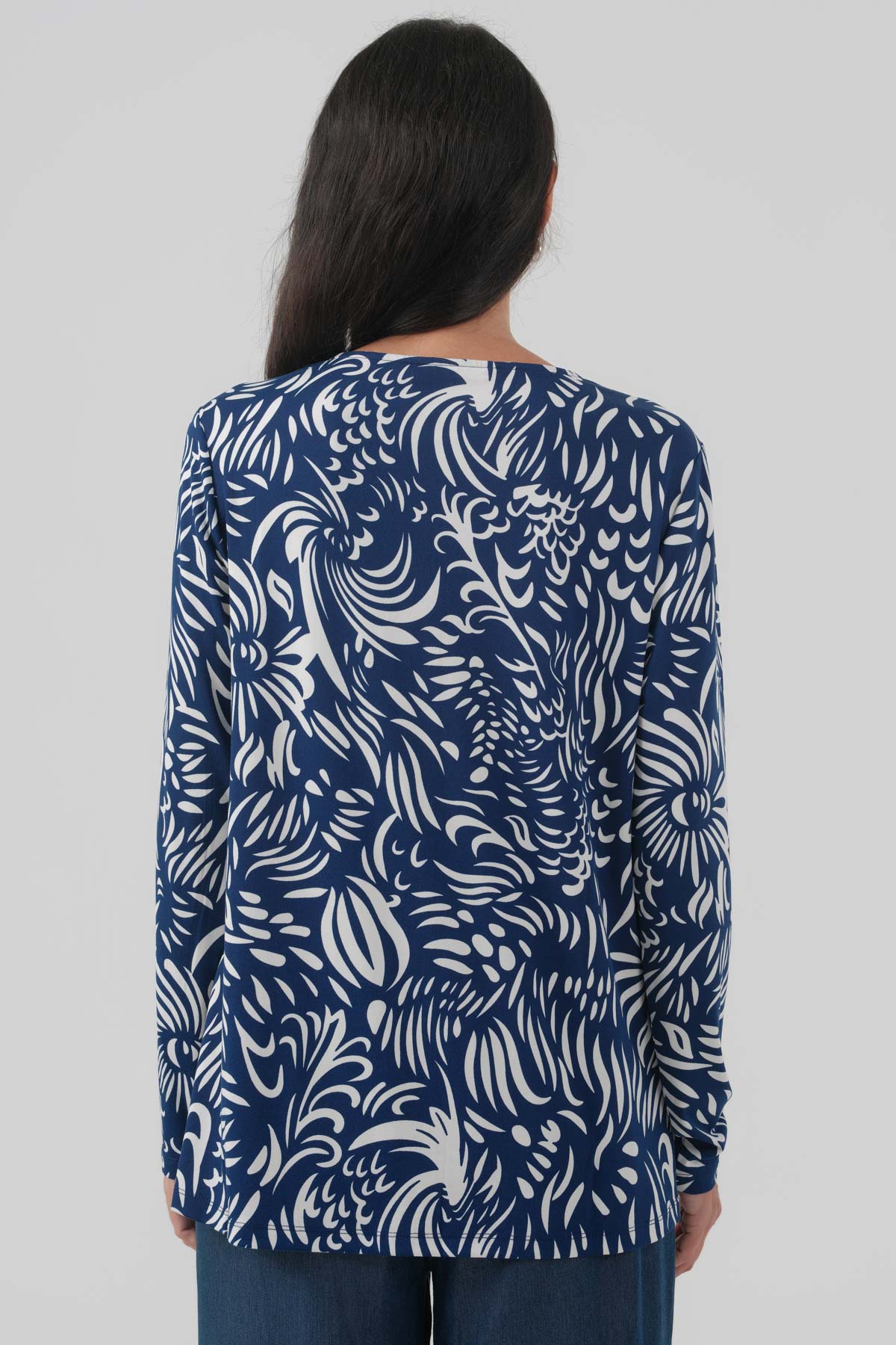 Polera Mujer Regular Azul