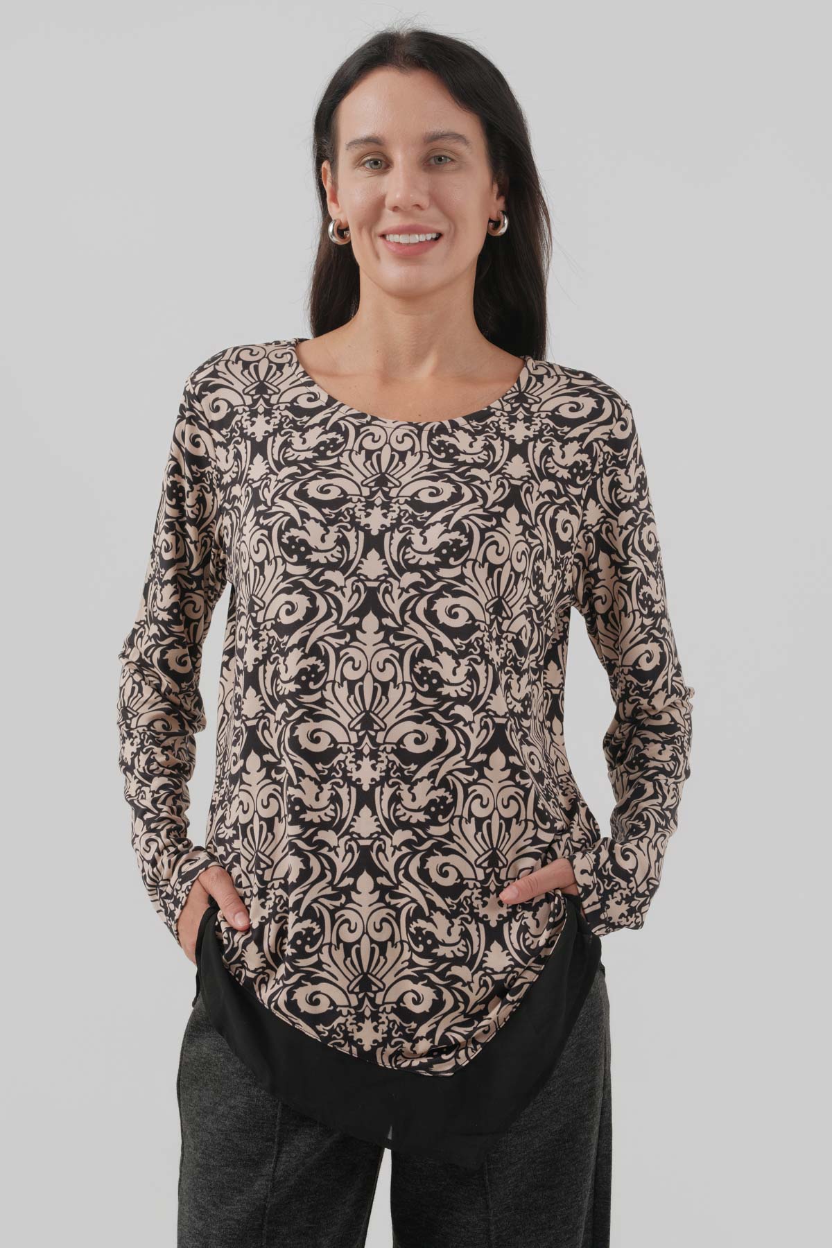 Polera Mujer Regular Negro