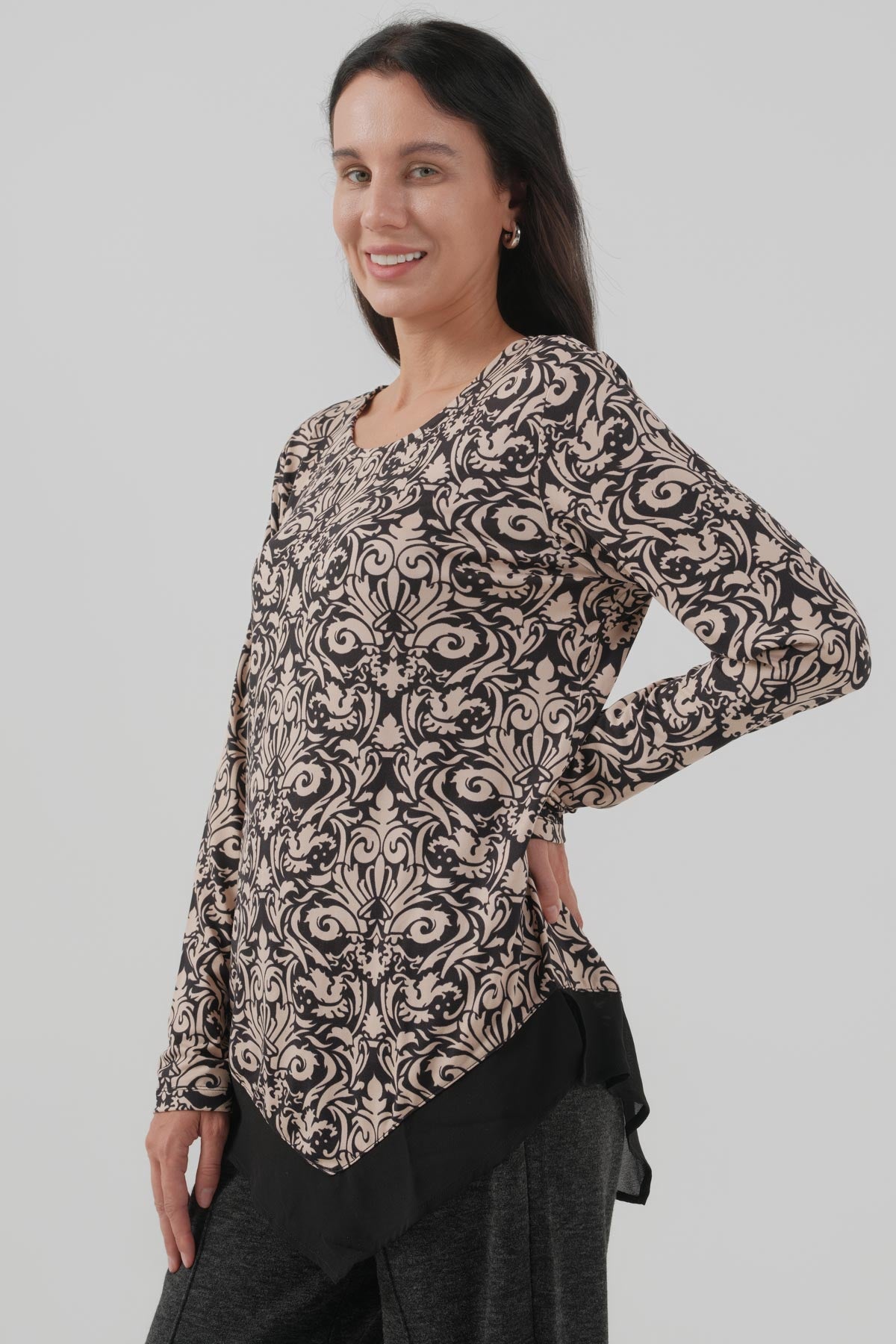 Polera Mujer Regular Negro