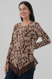 Polera Mujer Regular Café