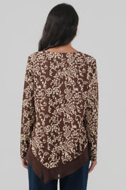 Polera Mujer Regular Café