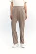 Pantalón Buzo Mujer Calce Recto Beige