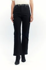 Pantalón Mujer Calce Recto Negro