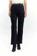 Pantalón Mujer Calce Recto Negro