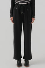 Pantalón Mujer Calce Recto Negro