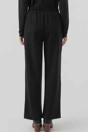 Pantalón Mujer Calce Recto Negro