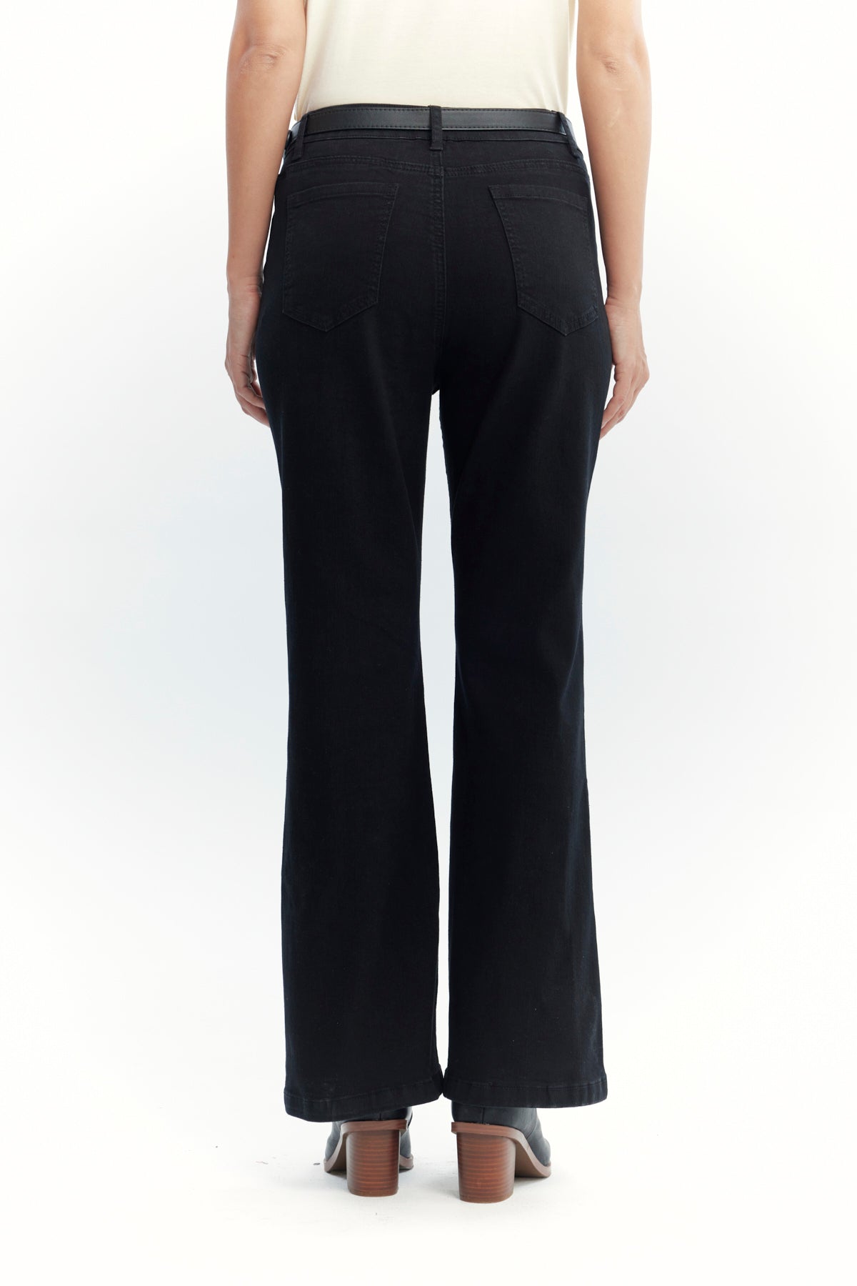 Jeans Mujer Flare Negro