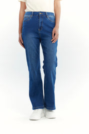 Jeans Mujer Flare Azul