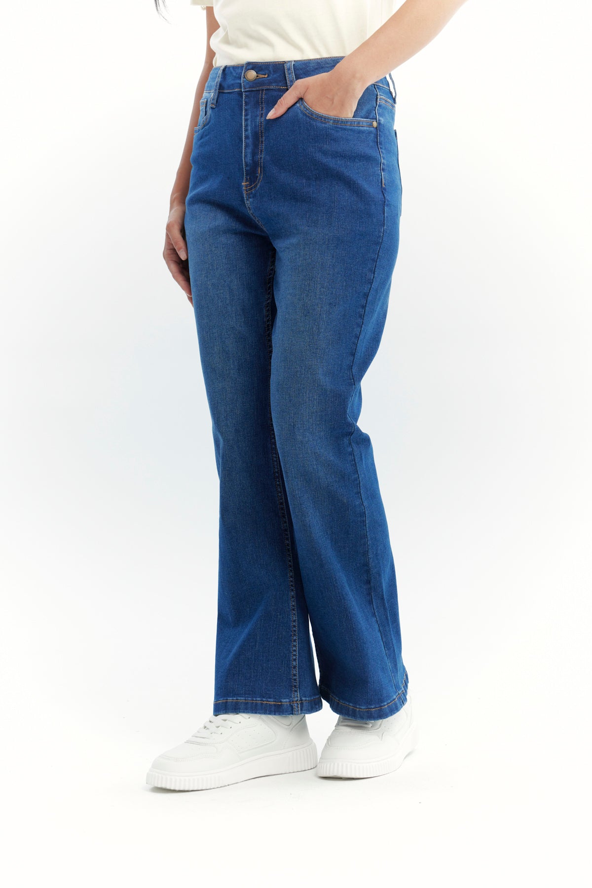 Jeans Mujer Flare Azul