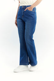 Jeans Mujer Flare Azul