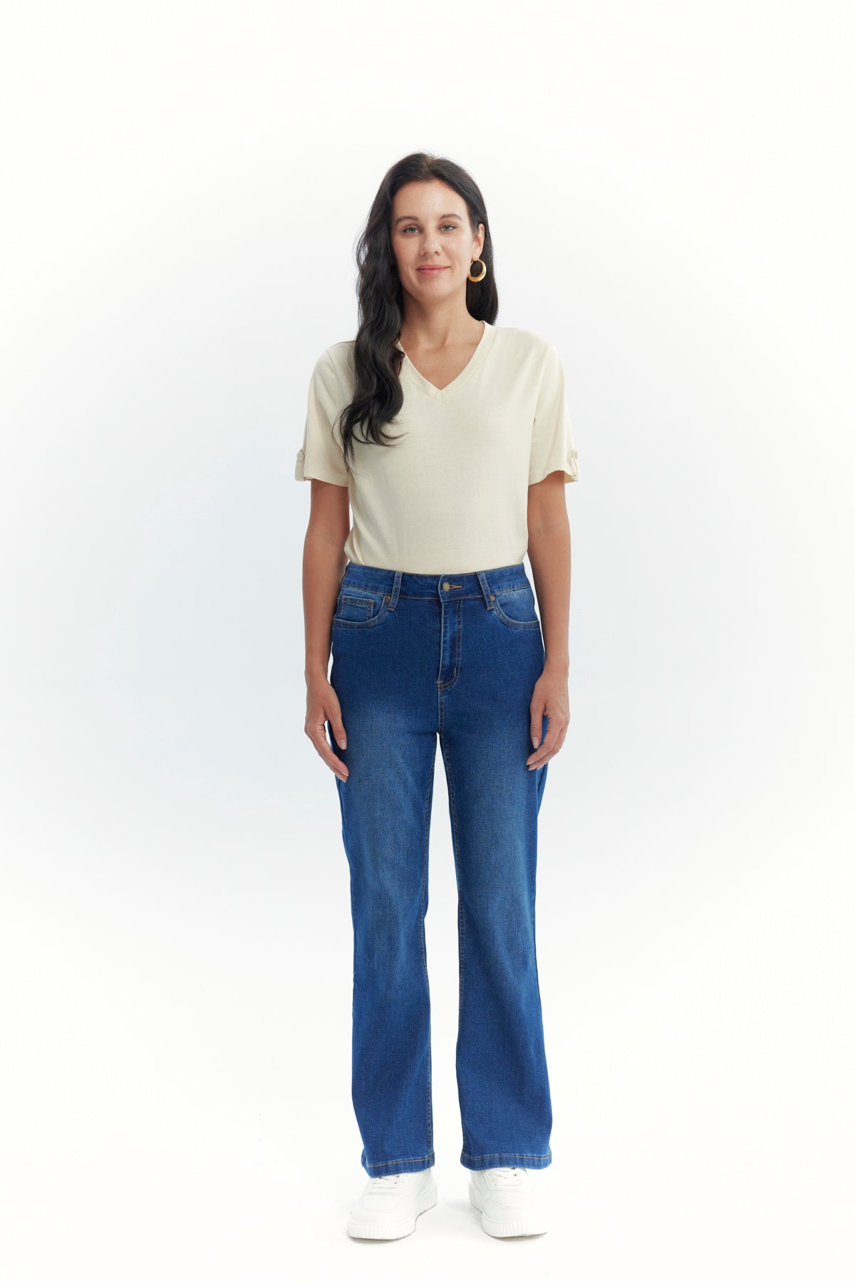 Jeans Mujer Flare Azul
