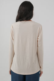 Polera Mujer Regular Beige Claro
