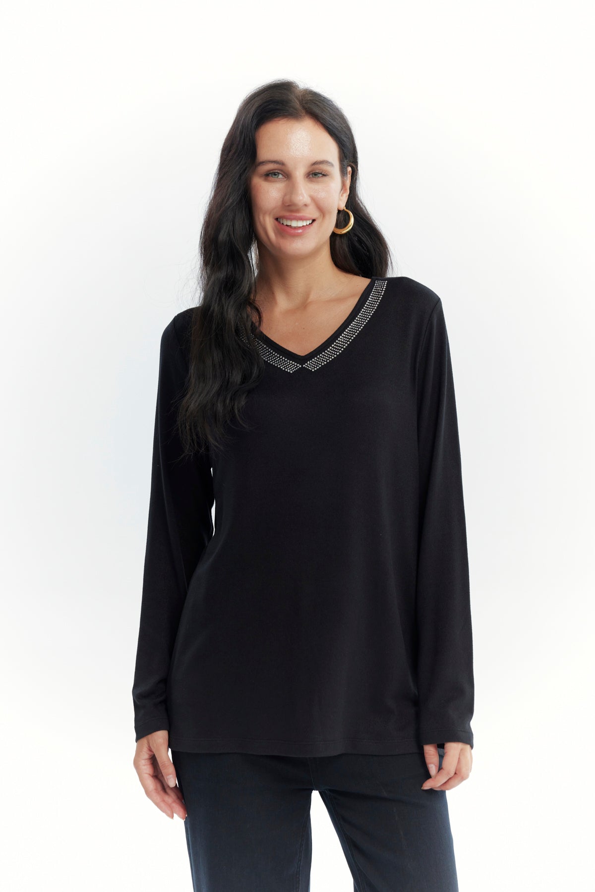 Polera Mujer Slim Negro