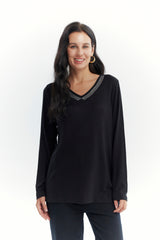 Polera Mujer Slim Negro
