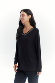 Polera Mujer Slim Negro