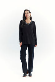 Polera Mujer Slim Negro