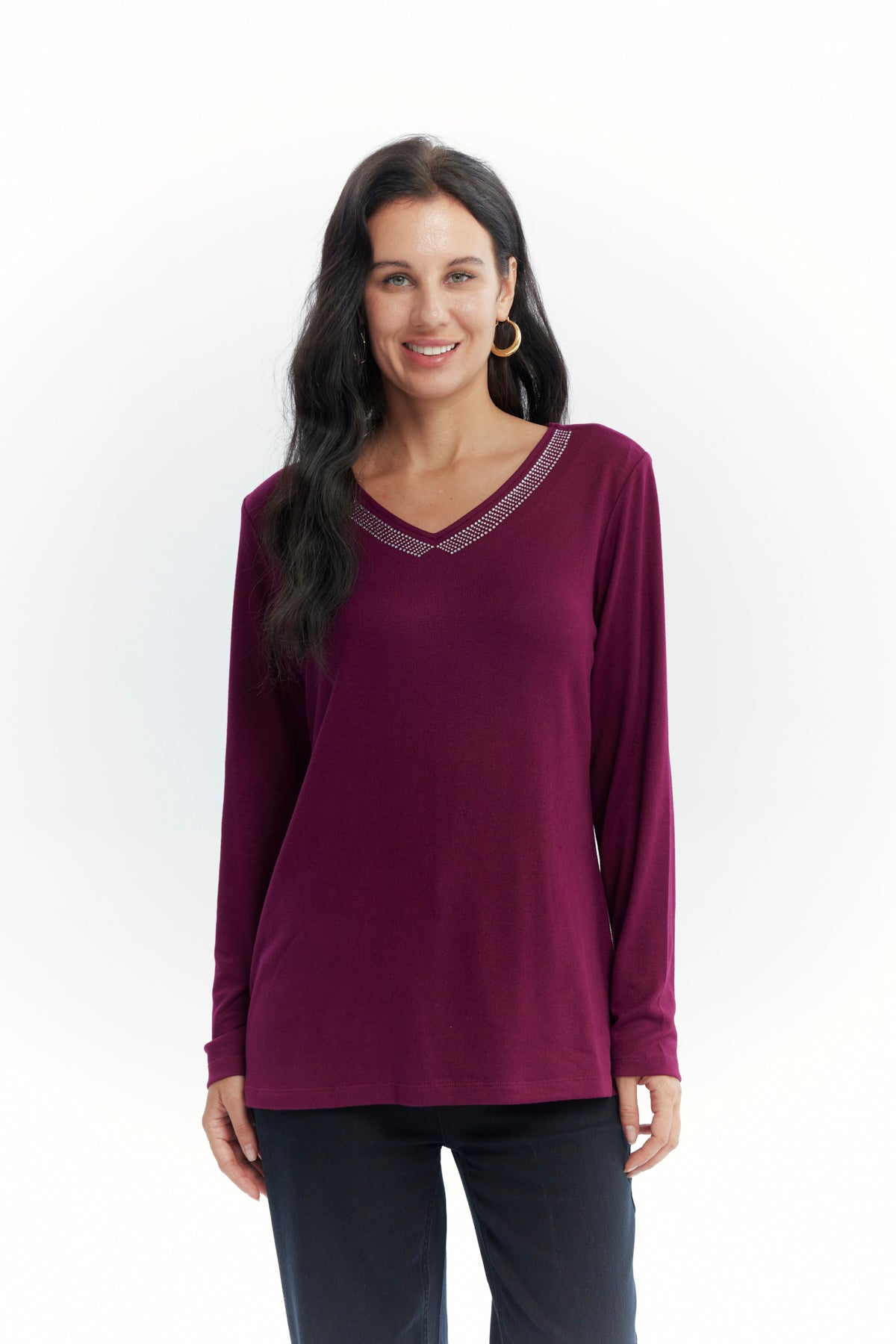 Polera Mujer Slim Rojo