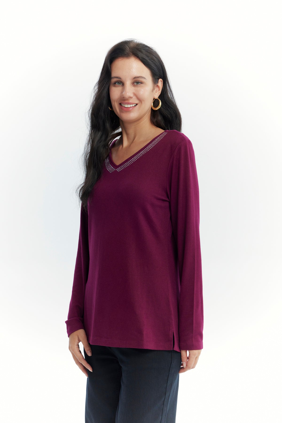 Polera Mujer Slim Rojo