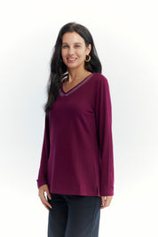 Polera Mujer Slim Rojo