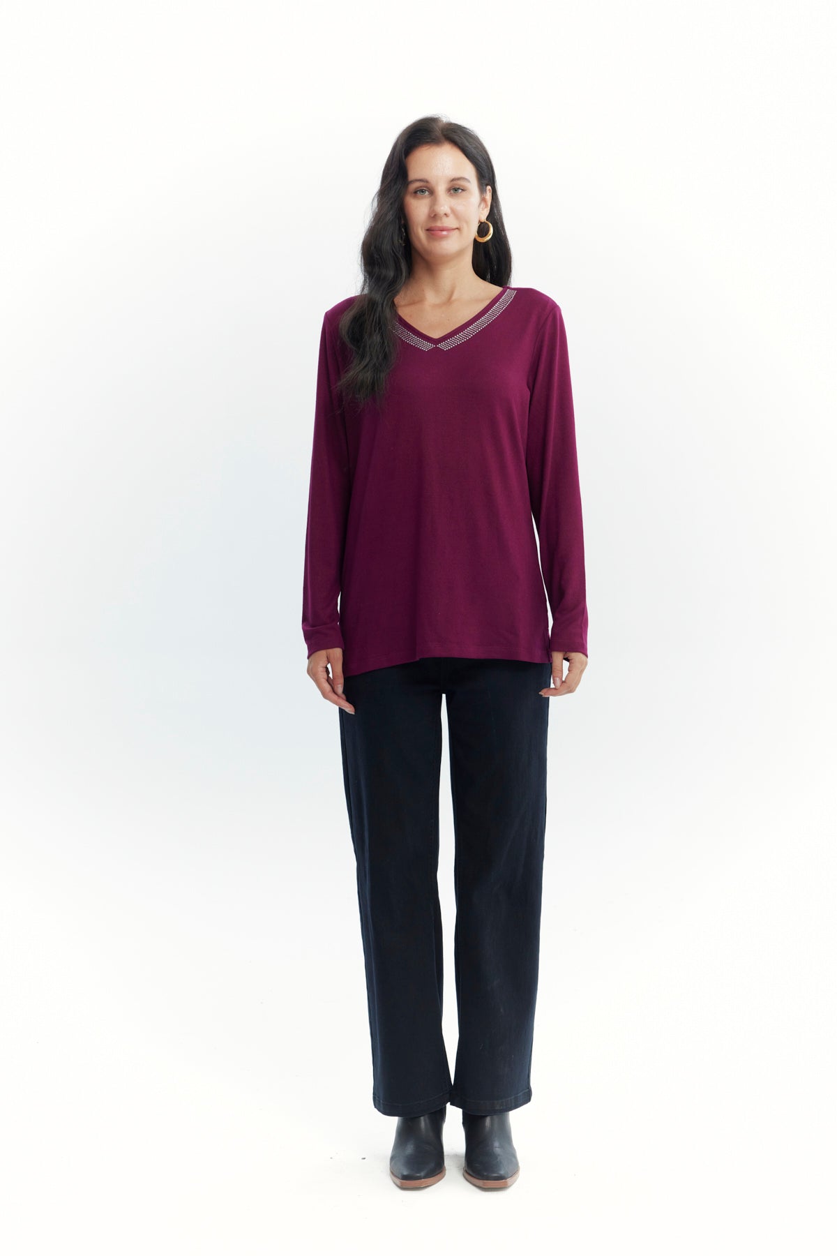 Polera Mujer Slim Rojo