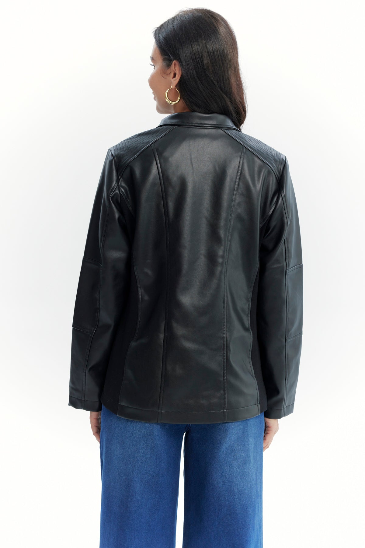 Chaqueta Mujer Regular Negro
