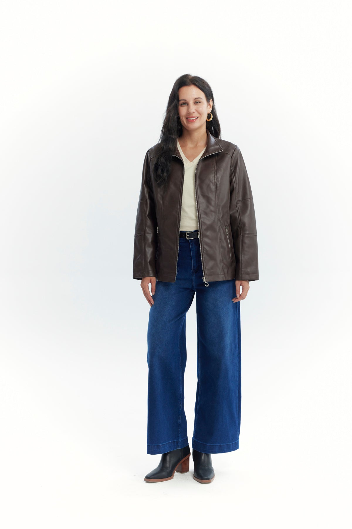 Chaqueta Mujer Regular Chocolate