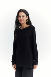 Sweater Mujer Regular Negro