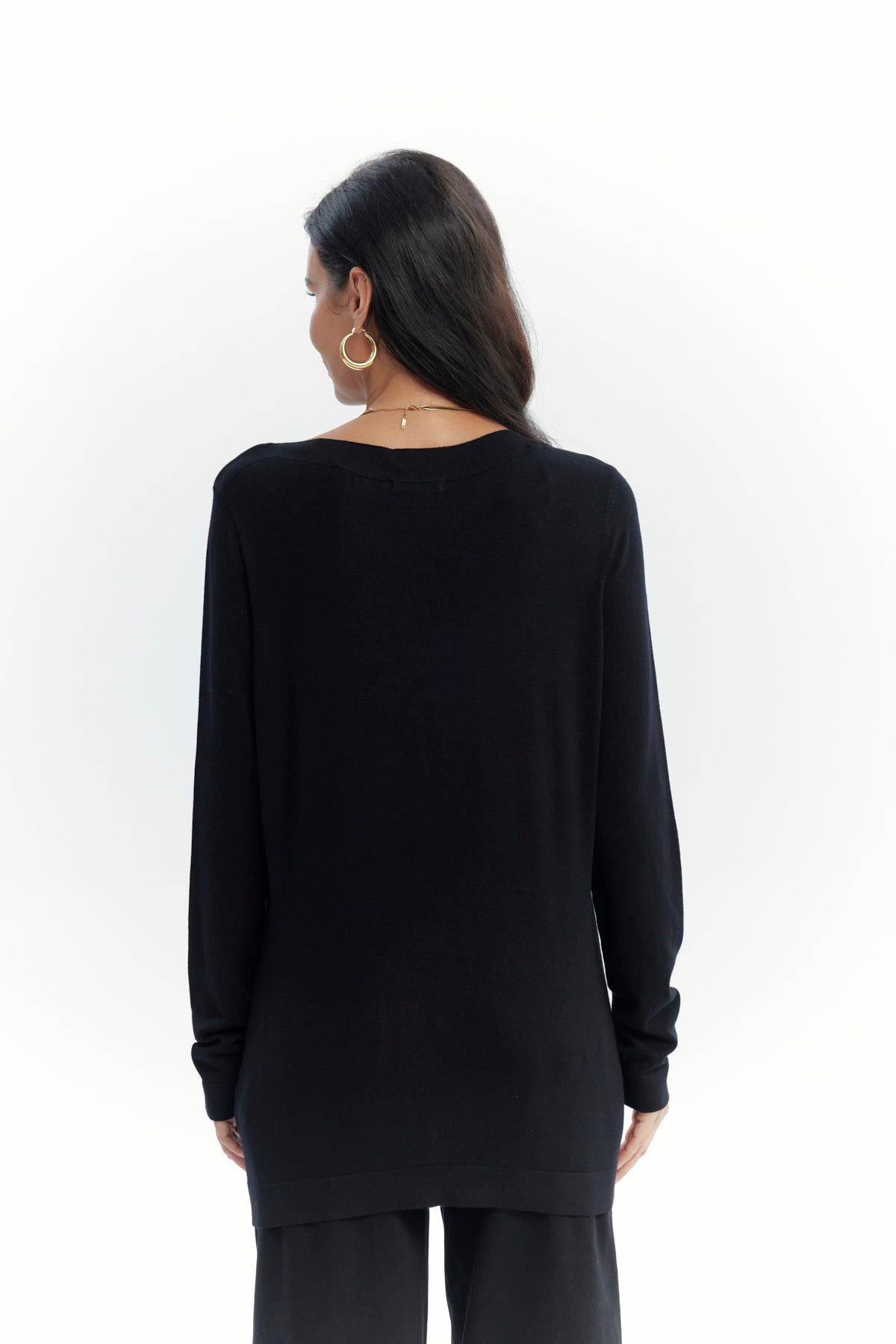 Sweater Mujer Regular Negro