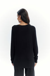Sweater Mujer Regular Negro