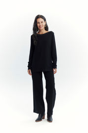 Sweater Mujer Regular Negro