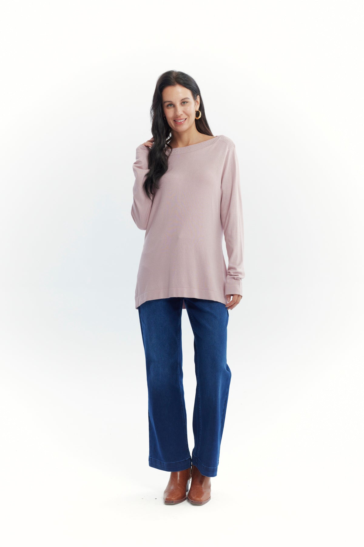 Sweater Mujer Regular Rosado