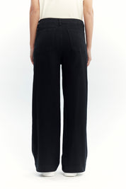 Jeans Mujer Wide Leg Negro