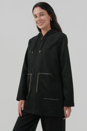 Chaqueta Mujer Regular Negro